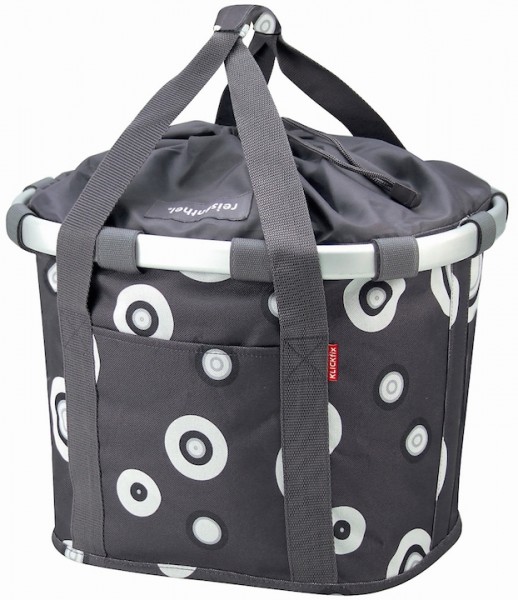 REISENTHEL Bikebasket Befestigung: Klickfix | bubbles anthracite