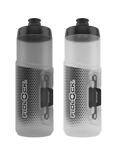 FIDLOCK Trinkflasche TWIST bottle 600 Inhalt: 600 ml | transparent schwarz
