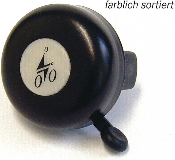 REICH Sport-Glocke Alu farblich sortiert | Motiv: Radfahrer | Durchmesser: 55 mm
