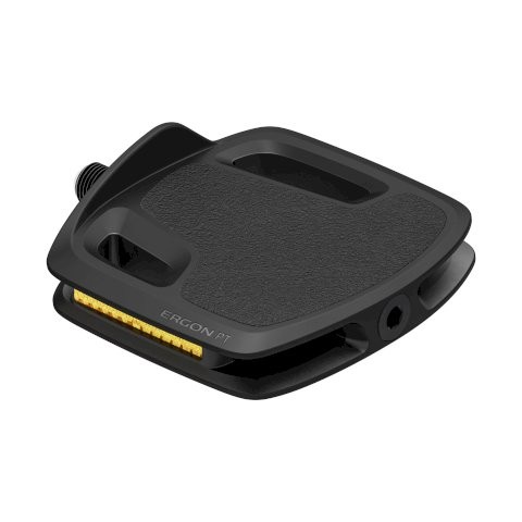 ERGON Falt Pedal PT Gewinde: 9/16 Zoll | kugelgelagert | schwarz | Trittfläche: 108 x 123 mm