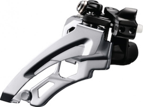 SHIMANO Umwerfer Deore silber | Side Swing Schelle 28,6/31,8/34,9 | Ausführung: Low Clamp 66-69 Grad