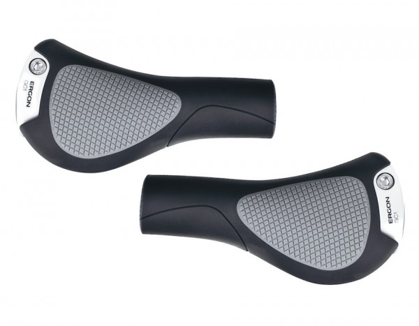 ERGON Lenkergriff GC1 schwarz / grau | Rubber / Kunststoff | Ausführung: lang/lang | SB-Verpackung