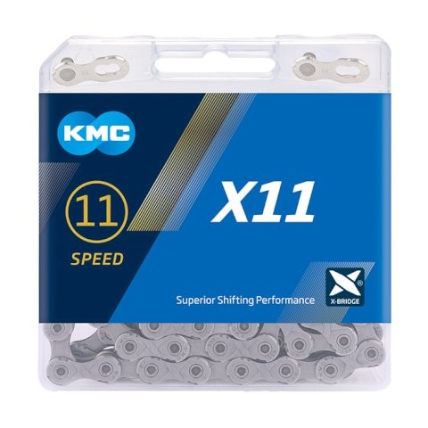 KMC E-Bike Kette e11 EPT Kompatibilität: 11-fach | SB-Verpackung | silber | 114 Glieder