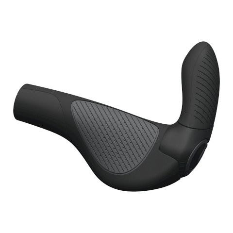 ERGON Lenkergriff GP3-S Evo mit Bar Ends schwarz / grau | Rubber/Kunststoff | Ausführung: lang/lang