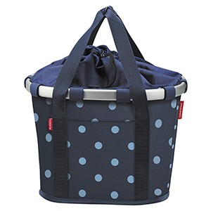 KLICKfix FAHRRADKORB BIKEBASKET MIXEDDOTS BLUE