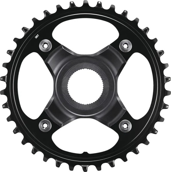 SHIMANO Kettenblatt SMCRE80 34 Zähne | schwarz | Lochkreis: 104 mm