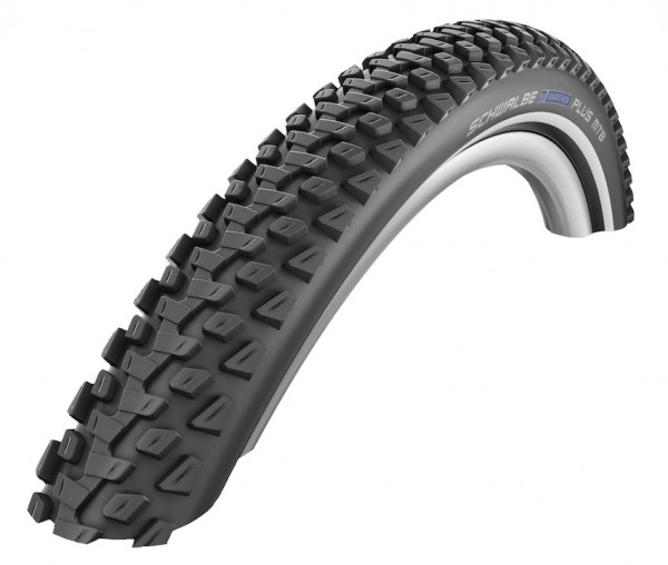 SCHWALBE Fahrradreifen Marathon Plus MTB HS 468 26 Zoll | ETRTO: 54-559 | Draht | TwinSkin | schwarz