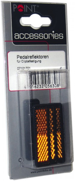 POINT Pedal Reflektoren Nachrüst-Set "Snap On" SB-Verpackung