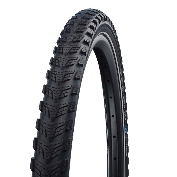 SCHWALBE Fahrradreifen Marathon 365 HS 475 20 Zoll | ETRTO: 40-406 | Draht | TwinSkin | schwarz Refl
