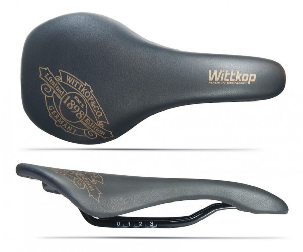 Wittkop Leder Sattel Velodrom schwarz Unisex schwarz,Unisex