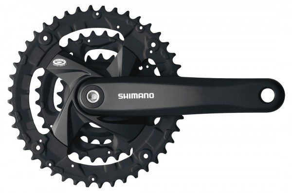 SHIMANO Kettenradgarnitur Acera FCM371 4-kant schwarz | 48 x 36 x 26 Zähne