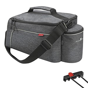 KLICKfix FAHRRAD-GEPÄCKTRÄGERTASCHE RACKPACK LIGHT FÜR RACKTIME GRAU