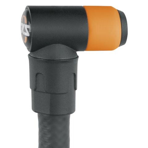 SKS Pumpenkopf für Schwalbe Click Valve schwarz / orange