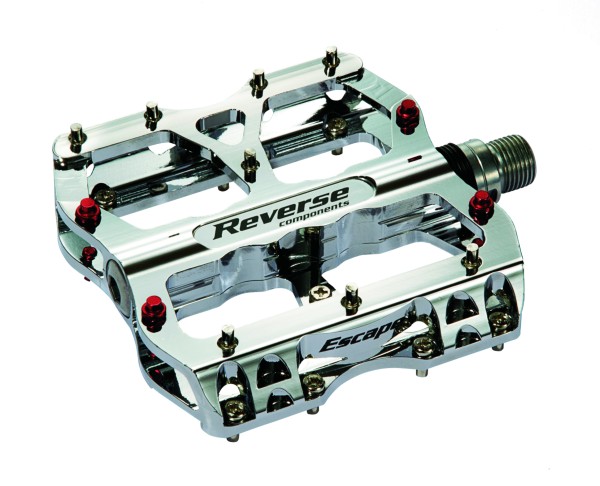 REVERSE Plattformpedal Escape Gewinde: 9/16 Zoll | gedichtetes Industrielager | Chrome | SB-Verpacku