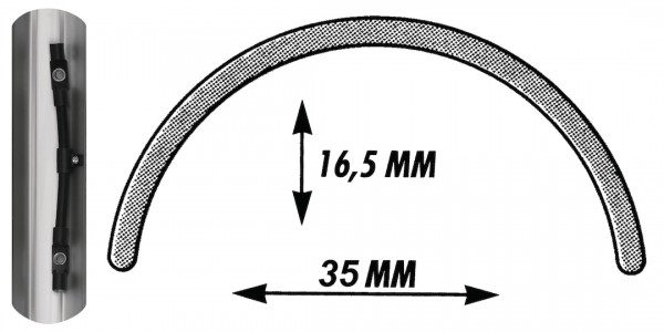SKS Schutzblech Bluemels silber | Laufradgröße: 27 / 28 Zoll | Schutzblechbreite: 53 mm