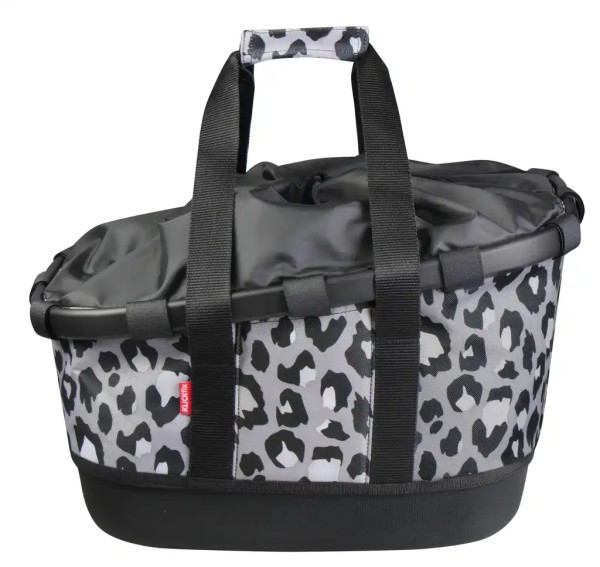 KLICKfix Reisenthel Bikebasket GT mit KLICKfix UniKlip 2 Adapter leo nero