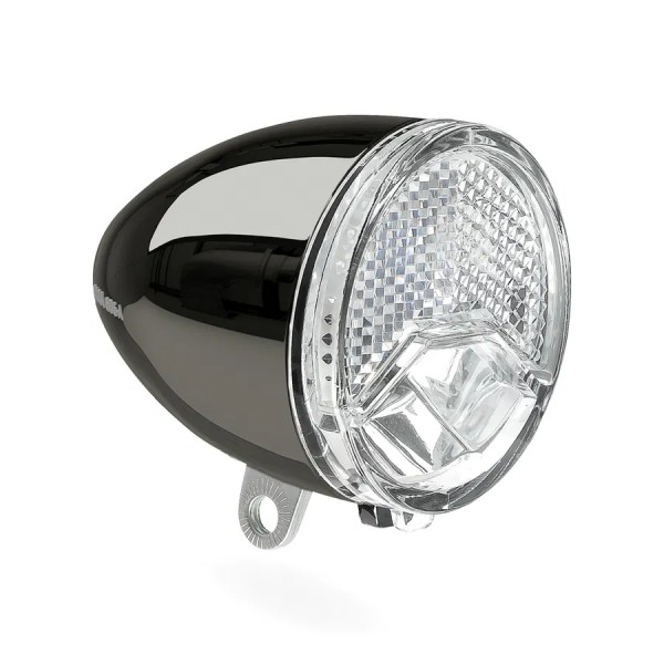 AXA E-Bike LED Scheinwerfer 606 6-48 V dark chrome 15 Lux SB-Karte