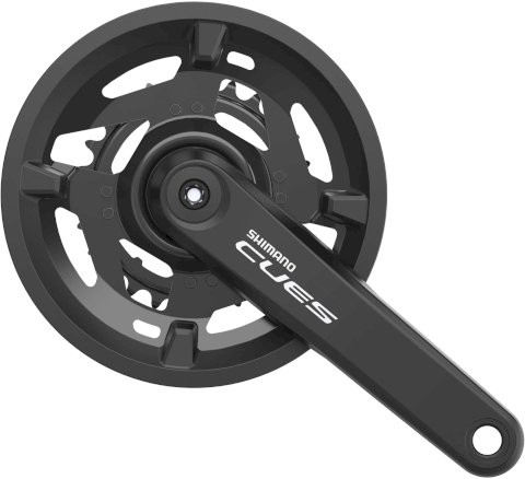 SHIMANO Kettenradgarnitur Cues FCU40102 2-PIECE schwarz