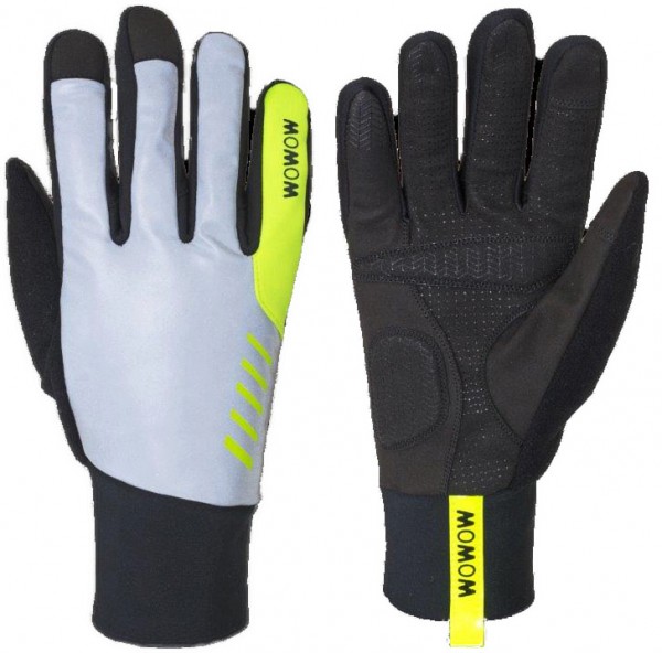 WOWOW Reflex Winterhandschuh Night Stroke Größe: S | reflex, schwarz, gelb