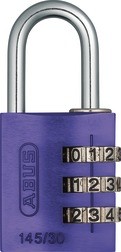 ABUS Zahlenschloss 145/30 lila B/DFNLI