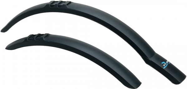 HEBIE Steckschutzblech Set Viper MTB schwarz | Laufradgröße: 26 - 29 Zoll | Schutzblechbreite: VR 68