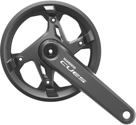 SHIMANO Kettenradgarnitur Cues FCU60001 2-PIECE schwarz