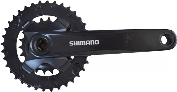 SHIMANO Kettenradgarnitur Altus FCMT1012 4-kant schwarz | Kurbellänge: 175 mm | Für Innenlager: BB-U