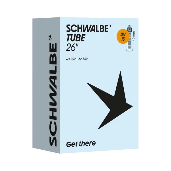 Schwalbe Fahrradschlauch DV Ventil Nr. 13 26" 40 mm 40/62-559