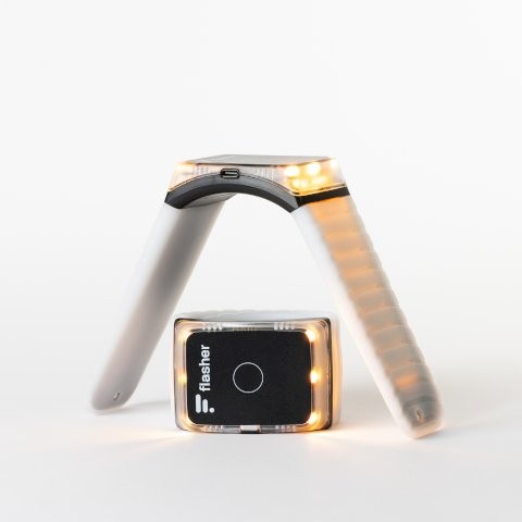 FLASHER Blinker - Armbänder weiß