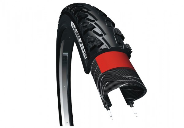 CST Fahrradreifen Tuscany 26 Zoll | ETRTO: 47-559 | Draht | schwarz Reflex