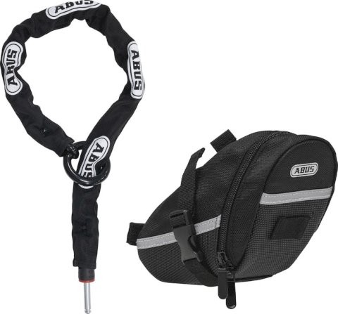 ABUS Anschließkette Adaptor Chain ACH 2.0 6KS/85BK + ST5950 schwarz | Durchmesser: 8 mm | Länge: 850