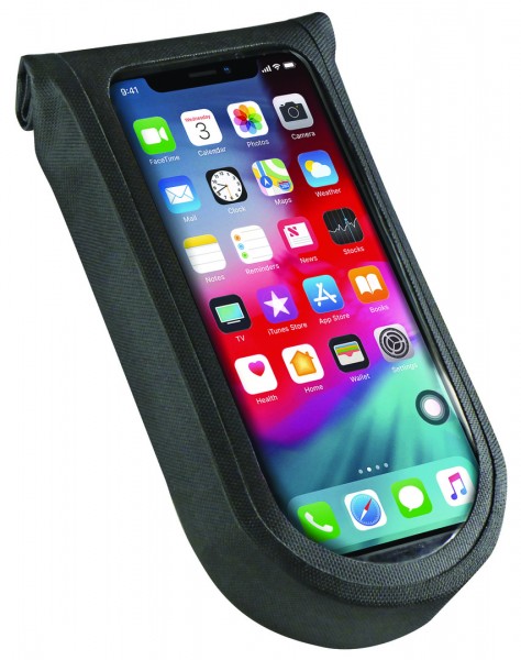 KLICKFIX Smartphonetasche Tour S Maße: 8,5 x 4,5 x 17,5 cm | Smartphones bis max. 7,5 x 15 cm | schw