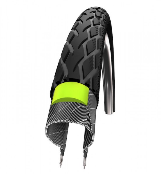 SCHWALBE Fahrradreifen Marathon Green Guard HS 420 28 Zoll | ETRTO: 23-622 | Draht | TwinSkin | schw