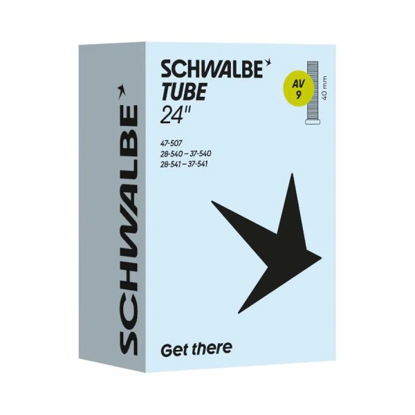Schwalbe Fahrradschlauch AV Ventil Nr. 9 24" 40 mm 28/47-507/541