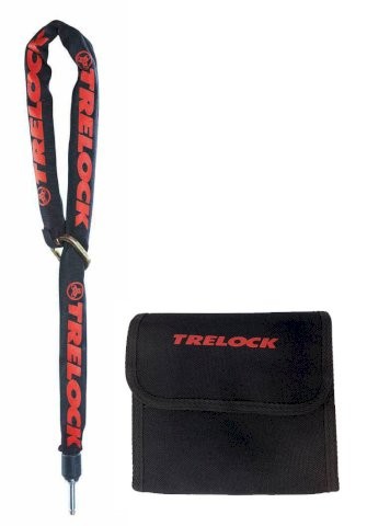 TRELOCK Anschließkette ZR 355 inkl. Transporttasche 6 mm schwarz 100 cm schwarz | Länge: 1000 mm | D