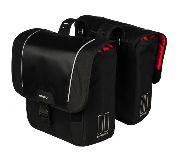 BASIL Doppelpacktasche Sport Design Befestigung: Racktime | schwarz