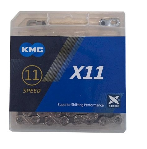 KMC Fahrrad Kette X11 Kompatibilität: 11-fach | silber / grau | 114 Glieder