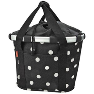 KLICKfix FAHRRADKORB BIKEBASKET BLACKDOTS