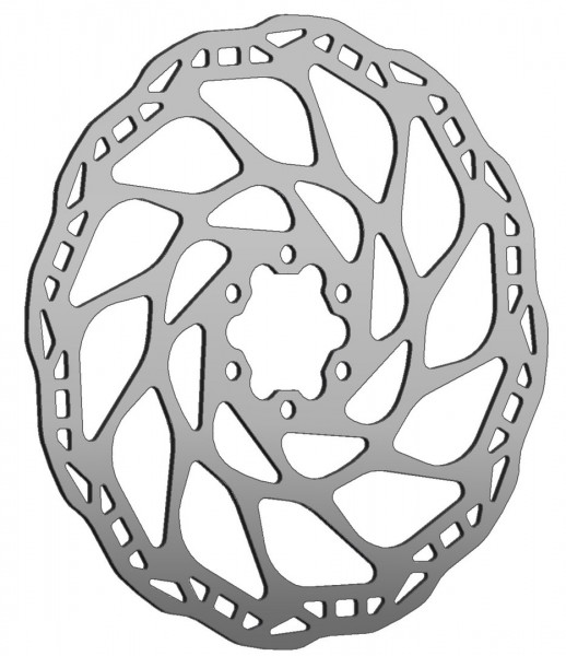 ESJOT Bremsscheibe 6-Loch | Durchmesser: 180 mm | silber