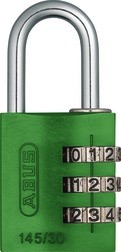 ABUS Zahlenschloss 145/30 grün B/DFNLI