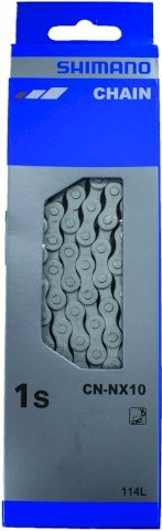 SHIMANO Fahrrad Kette SB-Verpackung CNNX10 | Kompatibilität: Nabenschaltung | 114 Glieder | Verschlu