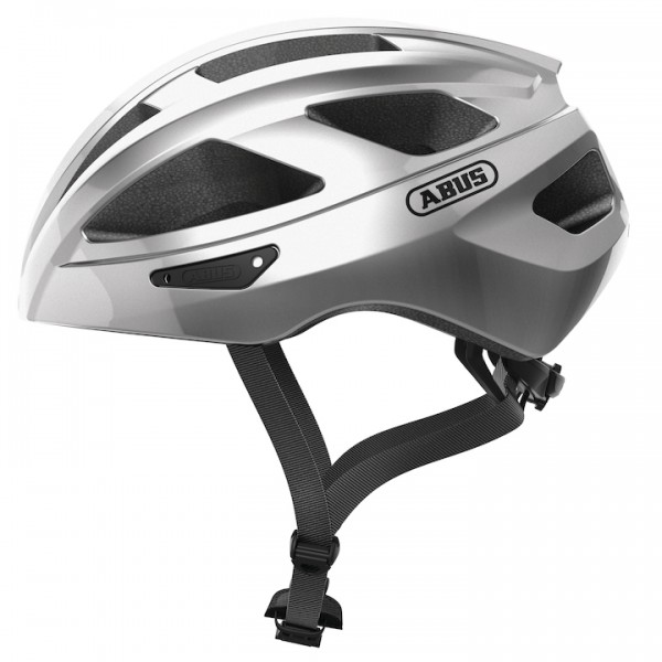 ABUS Touren-/Cityhelm Macator Größe: L | Kopfumfang: 58 - 62 cm | glam silver