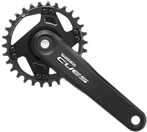 SHIMANO Kettenradgarnitur Cues FCU40001 4-kant schwarz