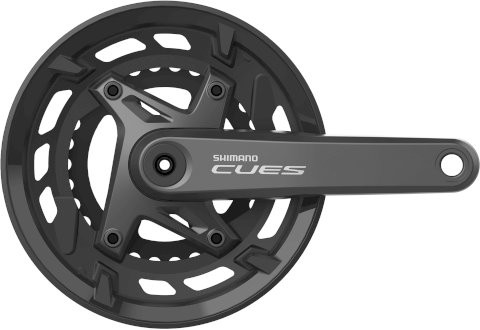 SHIMANO Kettenradgarnitur Cues FCU60002 2-PIECE schwarz