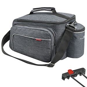 KLICKfix FAHRRAD-GEPÄCKTRÄGERTASCHE RACKPACK SPORT FÜR RACKTME GRAU