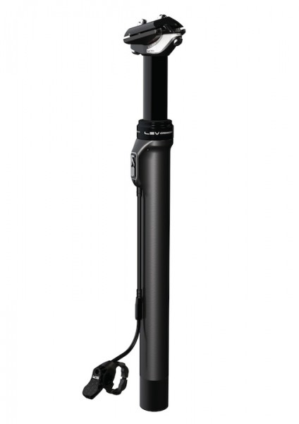 KIND SHOCK Sattelstütze LEV Carbon Remote schwarz | Durchmesser: 31,6 mm | Max. Belastung: 120 kg |