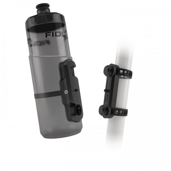 FIDLOCK Trinkflaschen Set TWIST inkl. uni base transparent schwarz 0,6 L transparent schwarz,0,6 L,2