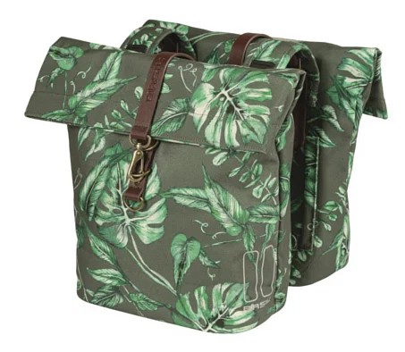 BASIL Doppelpacktasche Ever-Green Befestigung: Universal Bridge System | thymiangrün | Für (u.a.) R