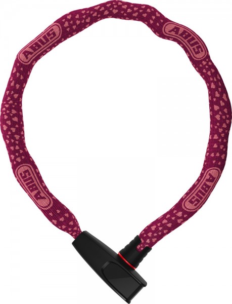 ABUS Fahrradschloss Kettenschloss Catena 6806/75 cherry heart