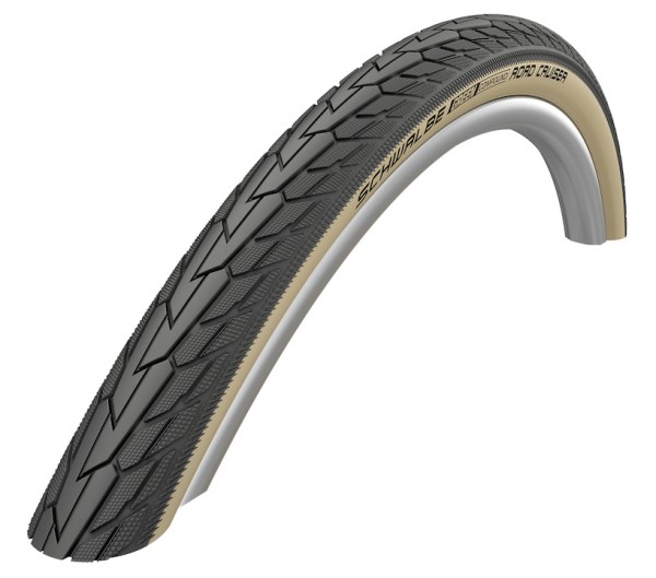 SCHWALBE Fahrradreifen Road Cruiser HS 484 28 Zoll | ETRTO: 47-622 | Draht | TwinSkin | schwarz Gumw